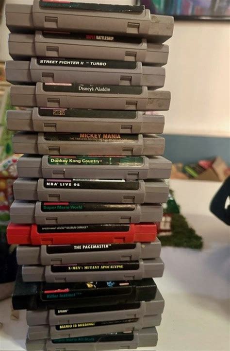 Snes Super Nintendo Games Cartridges Only Lot Collection Etsy