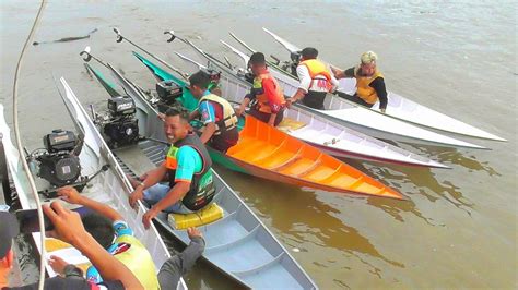 Babak Penyisihan Ke Lomba Balap Perahu Ketinting Race Muara Wis