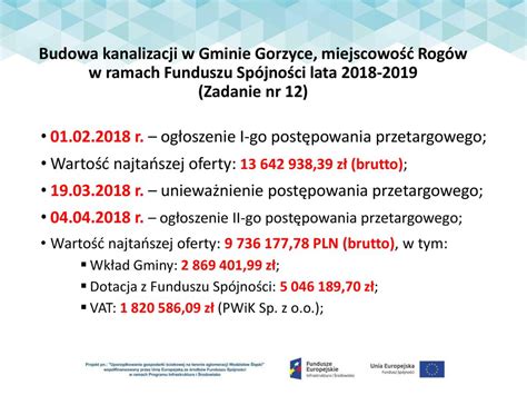 w ramach Programu Infrastruktura i Środowisko ppt pobierz