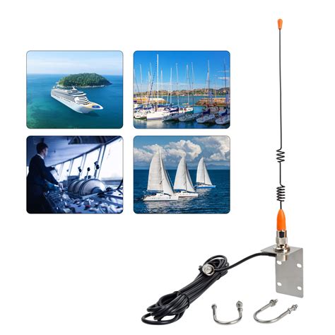 Getuscart Uayesok Inch Marine Vhf Antenna V Low Profile