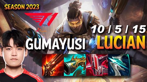 T1 Gumayusi LUCIAN ADC Vs AKSHAN KR Ranked YouTube