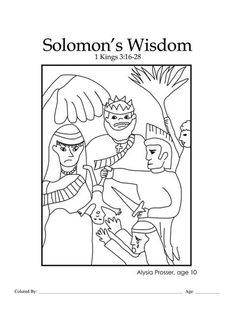 Kids Color Me Bible - Chapter 23 - Solomon's Wisdom - Kids Talk About God