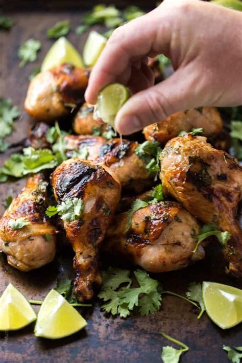 Paleo Cilantro Honey Lime Chicken Drumsticks Tastes Lovely