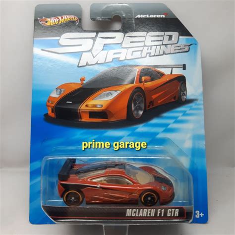 Jual Hot Wheels Speed Machines Mclaren F1 GTR Orange Black Velg CM6 Shopee Indonesia