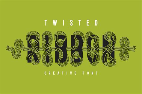 Twisted Ribbon Font By Gleb Guralnyk · Creative Fabrica