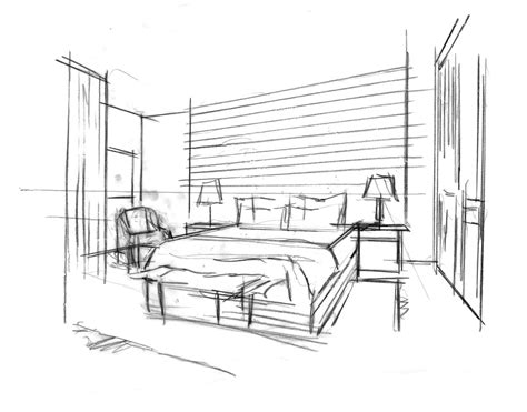 Bedroom Drawing Pencil at GetDrawings | Free download