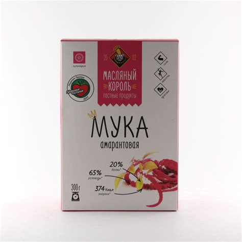 Мука амарантовая Масляный Король, 300 г — купить в интернет-магазине ...