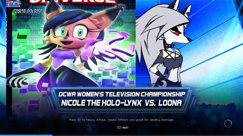 Dcwa 2k22 Season Preview Nicole The Holo Lynx Vs Loona Helluva Boss