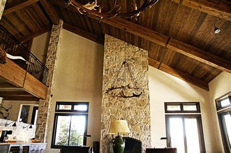 Distressed, Rustic, Wood Plank Ceiling Rustic, Distressed, Wood Beams | Wood plank ceiling ...