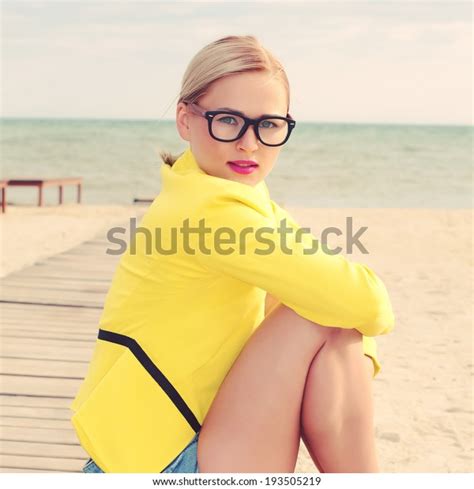 Fashion Photo Sexy Blonde Posing On Stock Photo Shutterstock