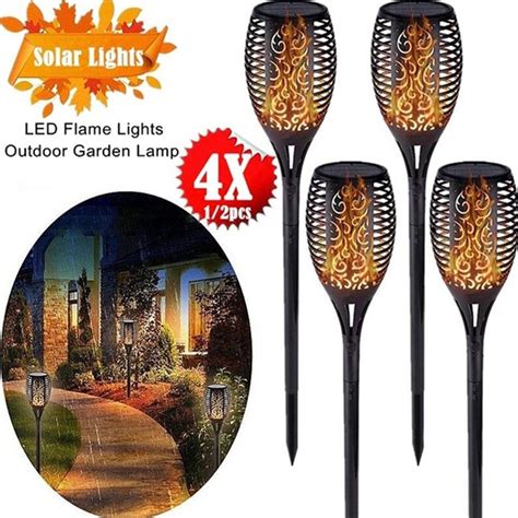 X Led Solar Fackel Flame Leds Mit Kaufland De