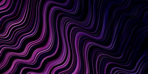 Dark Purple vector pattern with curved lines. 1849171 Vector Art at ...