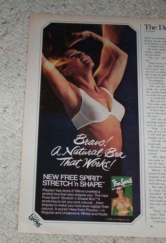 Ad Playtex Free Spirit Bra Sexy Girl Lingerie Vintage