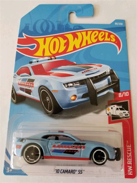 Matttel Hot Wheels Metal Hw Rescue Camaro SS Pack Of Blue Amazon In Toys