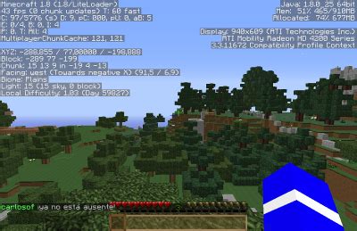 Pantalla De Depuraci N Wikiminecraft