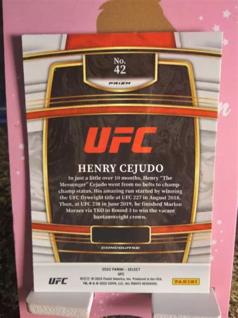 Select Ufc Henry Cejudo Concourse Level Flash Prizm Sp