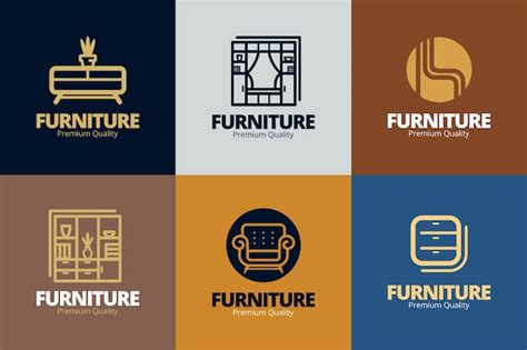 Premium Vector Furniture Logo Collection