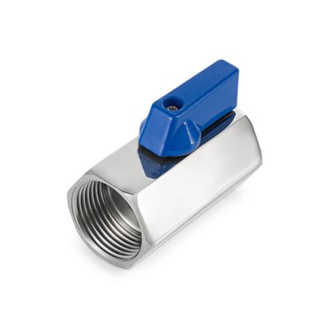 Шаровый кран мини ВР-ВР, резьба BSP 1/2", нерж. сталь, TL1/2MBV-FF ...