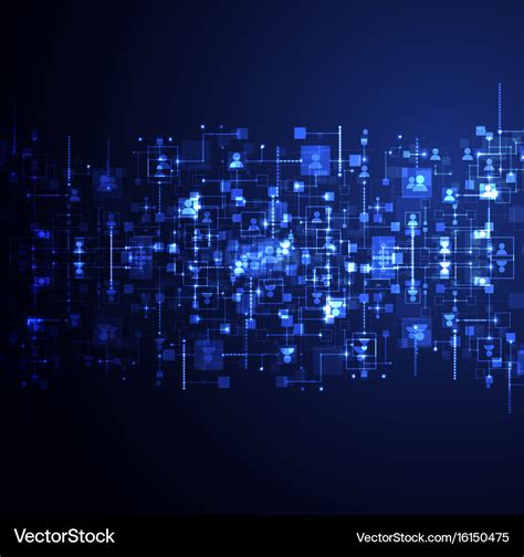 Social Media Background Network Concept Royalty Free Vector