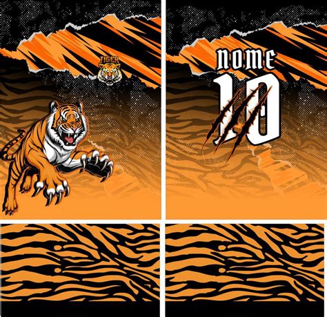 Arte Vetor Camisa Interclasse Tigres Mod Elo