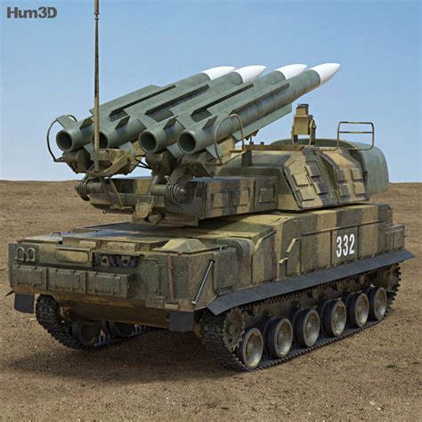 Buk M1 missile system 3D model - Military on Hum3D