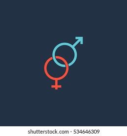 Twisted Male Female Sex Symbol Colored Stock Illustration Shutterstock