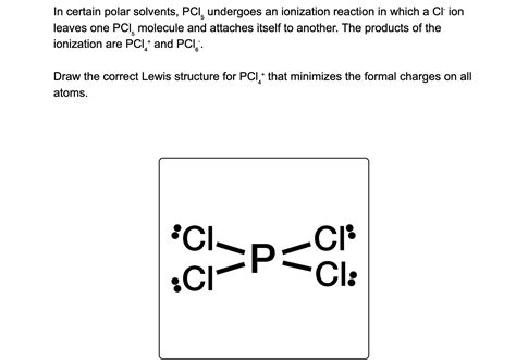 Solved In Certain Polar Solvents Pcl5 ﻿undergoes An