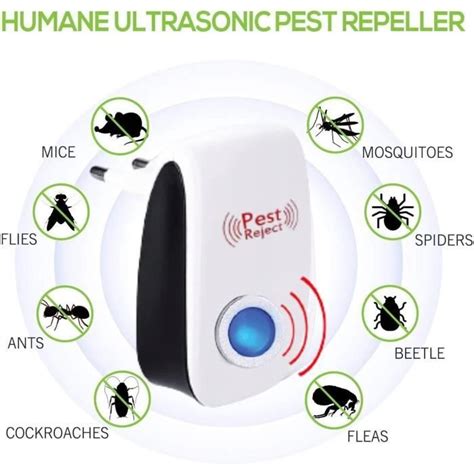 Pack De Appareil Ultrason Souris Et Rats Barrage Aux Insectes