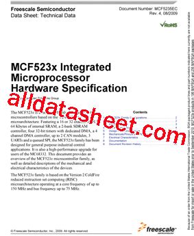 Mcf Cvm Datasheet Pdf Freescale Semiconductor Inc