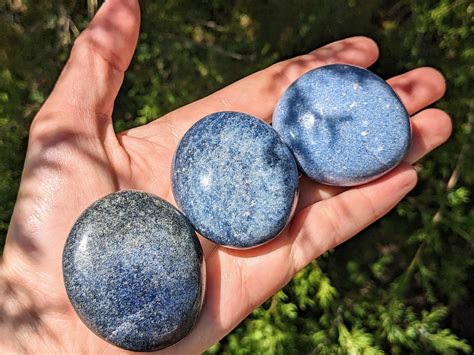 Lazulite Palm Stones Etsy