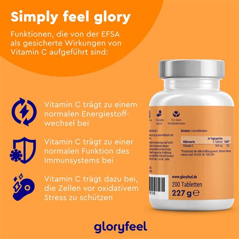 Gloryfeel Vitamin C Tabletten 200 St Shop Apotheke