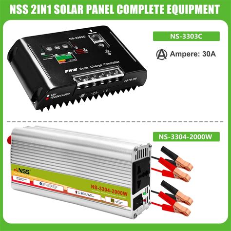 Nss 2 In 1 Inverter 12v To 220v Heavy Duty Set Solar Charge Controller