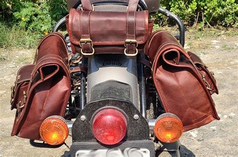 Motorcycle Bags Leather Saddlebags Leather Bike Saddle Bag Etsy