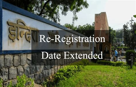 Re Registration Last Date Extended Again