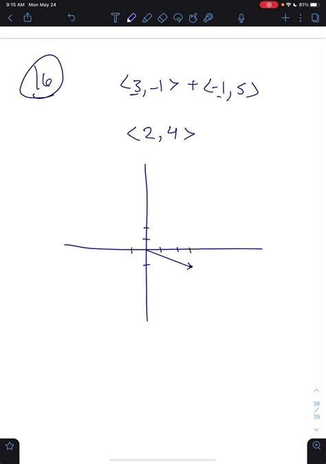 Solved Exercises 13 15 Draw And Label The X And Y Component Vectors Of The Vector Shown 14 15