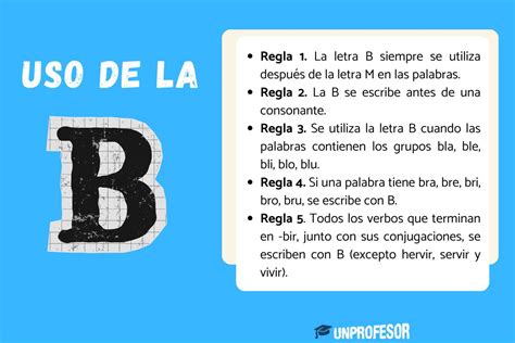 Reglas Del Uso De La B Con Ejercicios