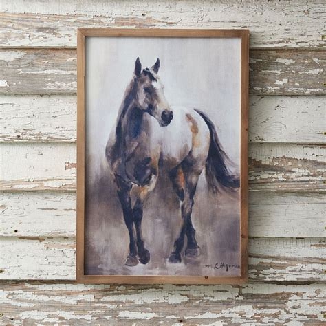 Rustic Vintage Horse Wall Art