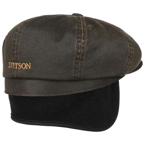 Hatteras Datto Flat Cap With Ear Flaps By Stetson