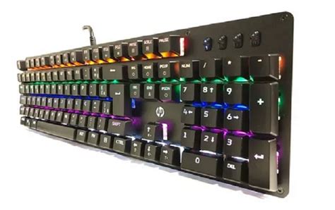 Teclado Usb Gamer Mecanico Gk Led Hp