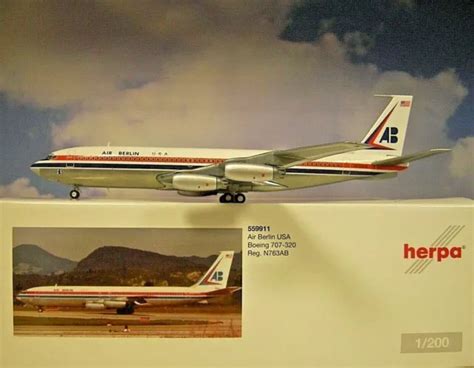 HERPA WINGS 1 200 Boeing 707 320 Air Berlin USA N763AB 559911