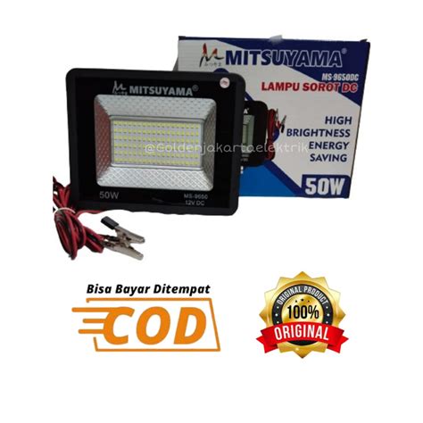 Jual Lampu Sorot Tembak 50W MITSUYAMA Lampu Sorot Aki LED12v DC SMD