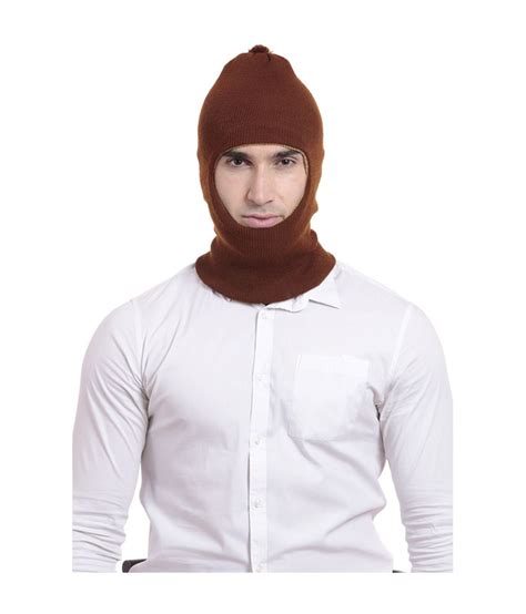 Stud Brown Woollen Monkey Cap Buy Online Rs Snapdeal