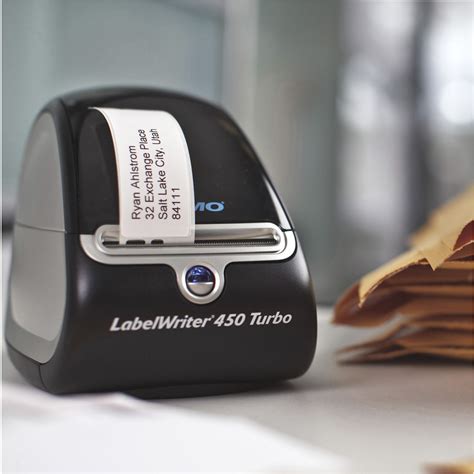 Dymo Labelwriter 450 Turbo Direct Thermal Printer Monochrome Label Print Usb Gray