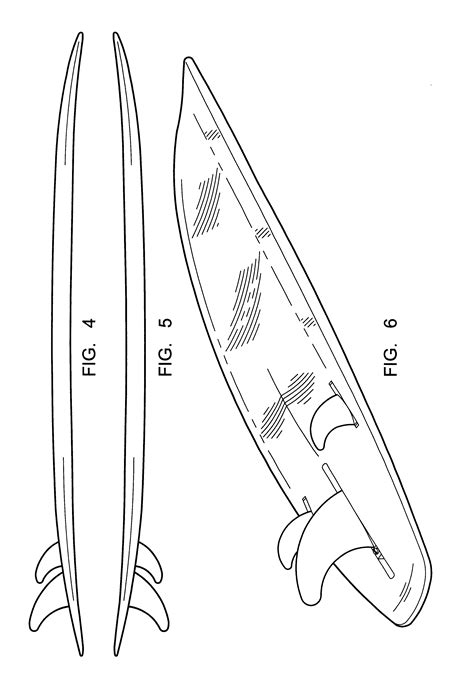 Surfboard Design Drawing Sketch Coloring Page