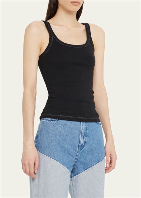 Ksubi Arise Ribbed Scoop Neck Tank Top Bergdorf Goodman