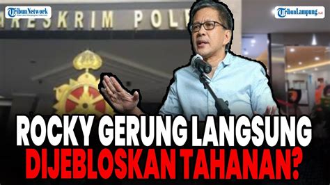 ROCKY GERUNG SEDANG DIPERIKSA POLISI KASUS HINA PRESIDEN LANGSUNG