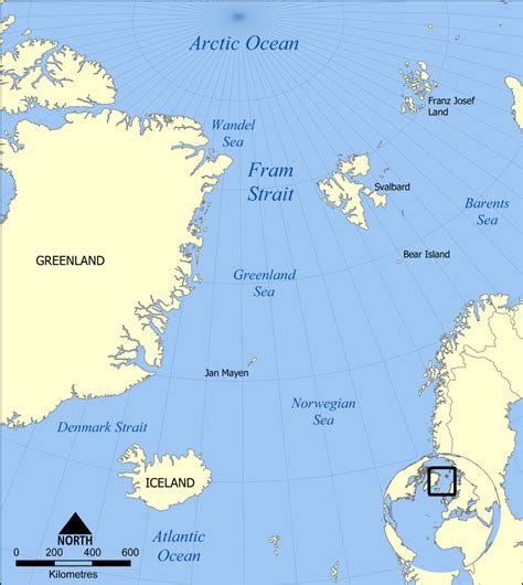 Oceans And Seas Map