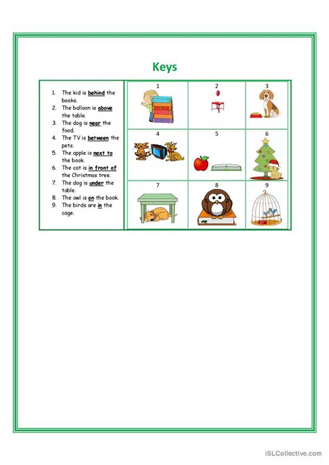 Prepositions Of Place Pictur Fran Ais Fle Fiches Pedagogiques Pdf Doc