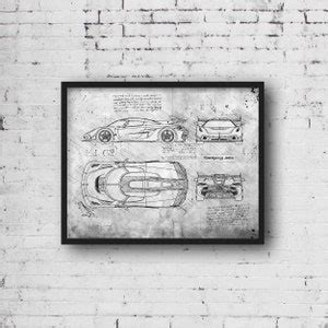 Koenigsegg Jesko 2019 Sketch Art Print Sketch Style Car | Etsy