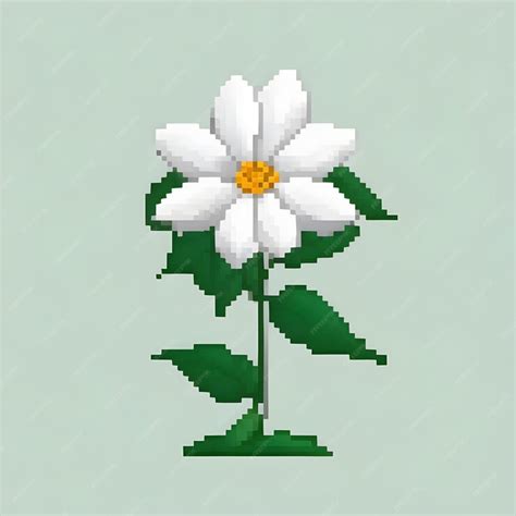 Premium AI Image | a pixel art daisy